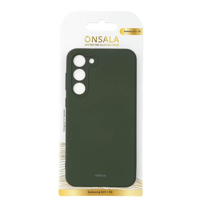 Onsala - ONSALA Galaxy S23 Plus 5G Skal Silikon - Mörk Grön