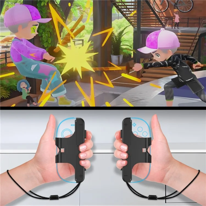 JYS - [2-Pack] JYS Nintendo Switch 2 Joy-Con Grip Handtag - Svart