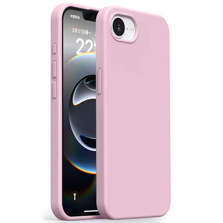 iPhone 16e Mobilskal Ultra Thin Silikon - Sakura Rosa | 2353 | AlltMobil