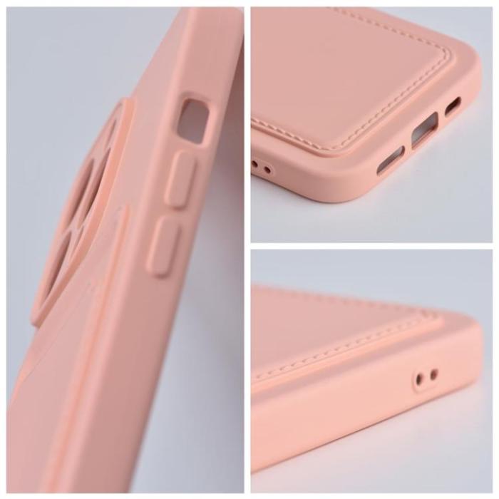 Forcell - Forcell iPhone 12/12 Pro Skal Korthållare - Rosa