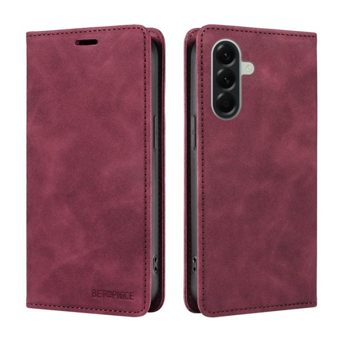 BETOPNICE - BETOPNICE Samsung Galaxy A57 Plånboksfodral Konstläder RFID-Skydd - Röd