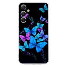 OEM - Mobilskal till Samsung Galaxy A57 M&ouml;nstertryck St&ouml;tt&aring;lig TPU F&auml;rgglada Fj&auml;rilar