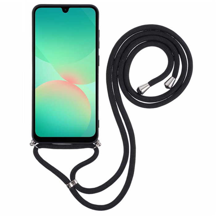 OEM - Mobilskal till Galaxy A17 5G/4G Fiberfoder och Axelrem - Svart