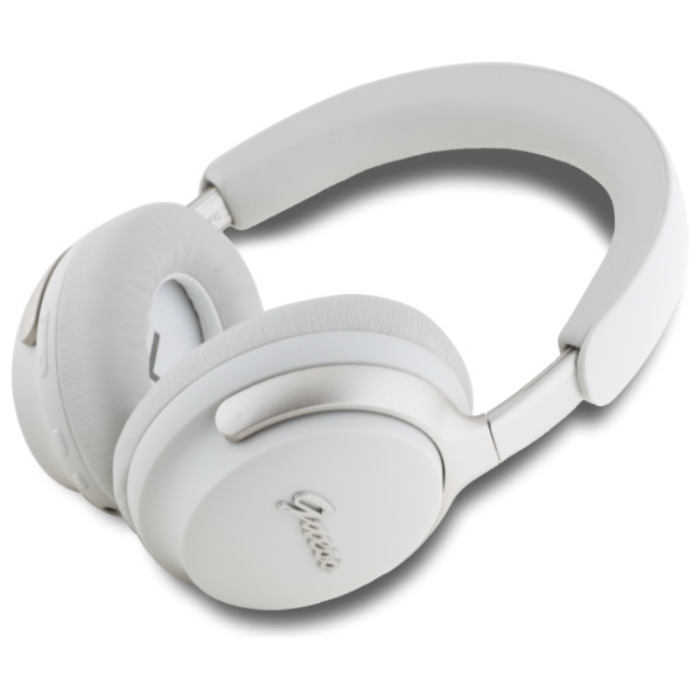 Guess - Guess Bluetooth On-Ear ANC Hörlurar Metal Script Logo - Beige