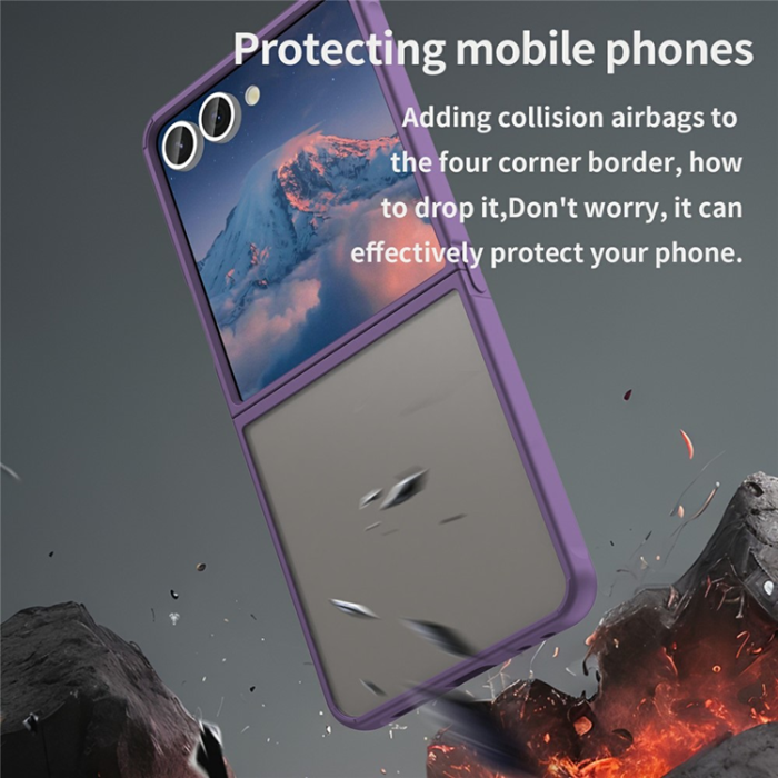 A-One Brand - Galaxy Z Flip 7 Mobilskal Drop Proof Frosted Translucent