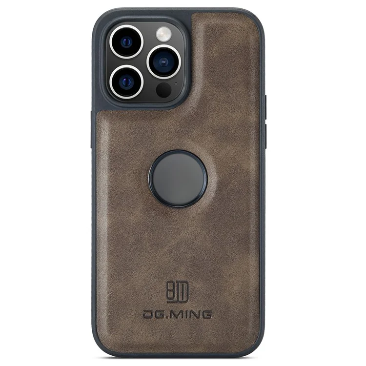 DG.MING Mobilskal till iPhone 16 Pro Max Anti-Drop Läder - Brun | 2353 | AlltMobil