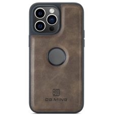 DG.MING - DG.MING iPhone 16 Pro Mobilskal Anti-Drop Läder - Coffee