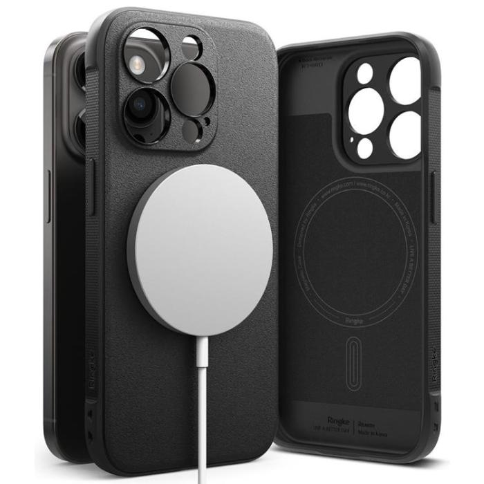 UTGATT - Ringke iPhone 15 Pro Mobilskal Magsafe Onyx - Svart