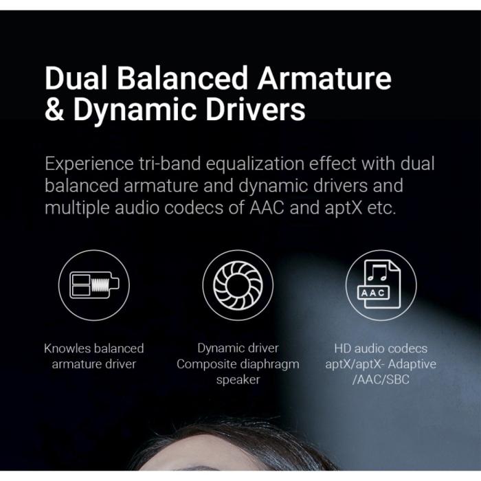 Xiaomi - XIAOMI Haylou W1 QCC Bluetooth Trådlösa Hörlurar - Blå