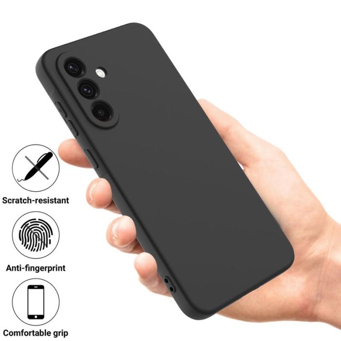 OEM - Mobilskal till Samsung Galaxy S26+ Flytande Silikon Med Handrem - Svart