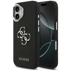 Guess - Guess iPhone 17 Mobilskal Grained Big 4G Classic Logo - Svart