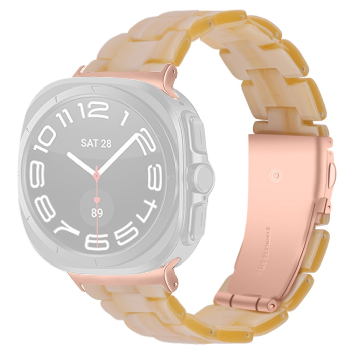 A-One Brand - Galaxy Watch 8/8 Classic (40/44/46mm) Armband Acrylic Resin - Ivory