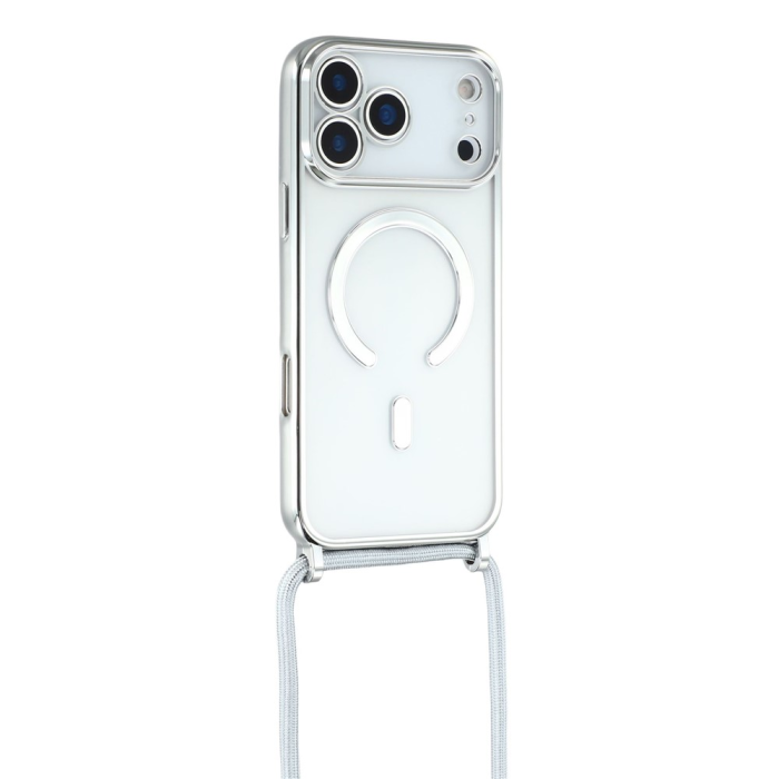 A-One Brand - iPhone 17 Pro Max Mobilskal MagSafe Electroplating TPU - Silver