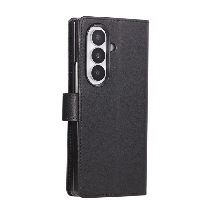 A-One Brand - Galaxy Z Fold7 Plånboksfodral Med Handledsrem - Svart