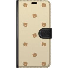 iSecrets - Pl&aring;nboksfodral till Motorola Moto G15 med Bj&ouml;rnm&ouml;nster