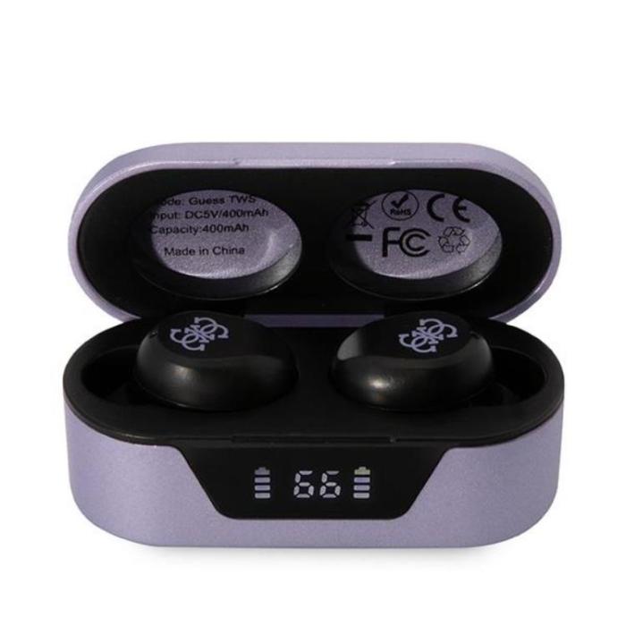 Guess - Guess TWS Bluetooth 5.0 Hörlurar + Dockningsstation - Lila