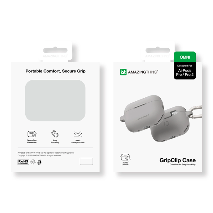 AmazingThing - AmazingThing Airpods Pro 2 Skal Omni - Grå