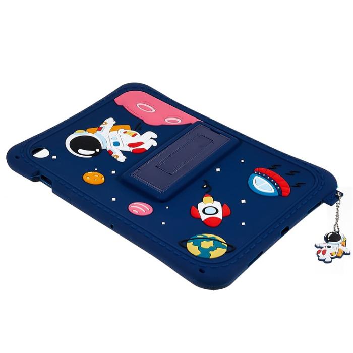 A-One Brand - Galaxy Tab A8 10.5 (2021) Skal Cartoon Silikon Kickstand - Blå