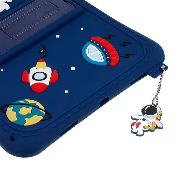 A-One Brand - Galaxy Tab A8 10.5 (2021) Skal Cartoon Silikon Kickstand - Blå
