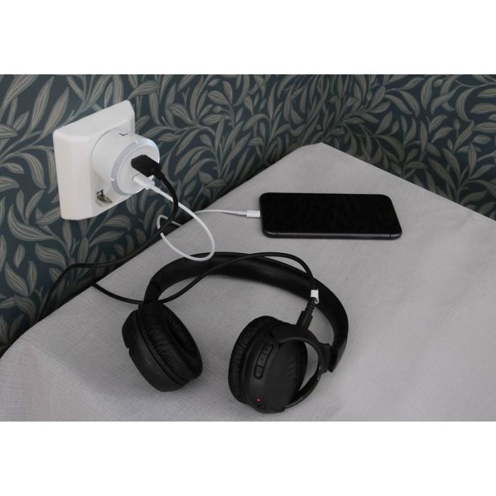 CAPIDI - CAPIDI Säkerhetstimer USB A+C 1-4 3.4A Vit