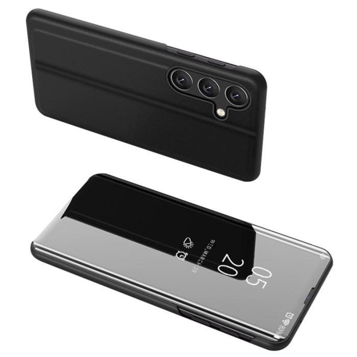 OEM - Mobilfodral för Samsung Galaxy S26 Plus Konstläder Ställ - Svart