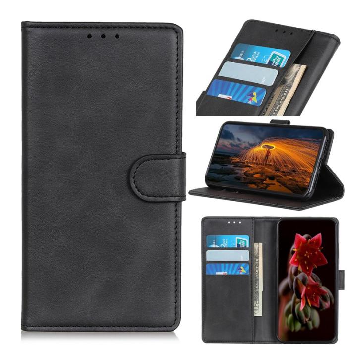 OEM - Plånboksfodral för Samsung Galaxy S26 Plus Konstläder Ställ - Svart