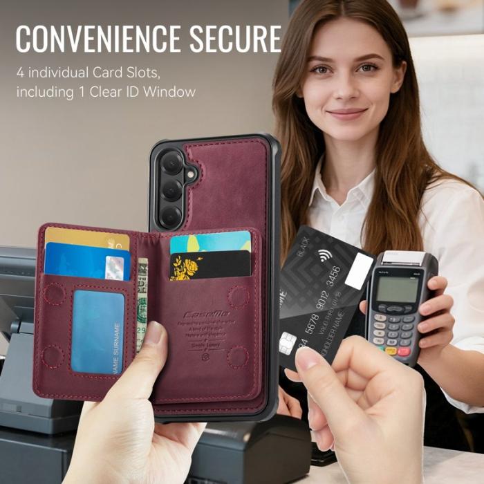 Caseme - CaseMe Mobilskal för Samsung Galaxy S26 Magnetiskt PC + TPU - Röd