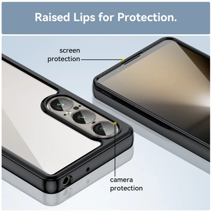 A-One Brand - Sony Xperia 1 VII Mobilskal Acrylic TPU - Svart