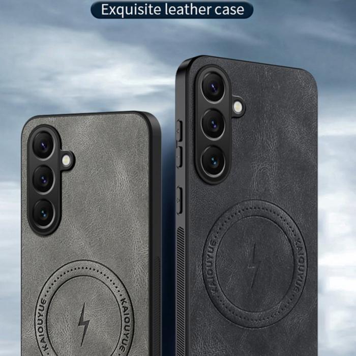 OEM - Mobilskal för Samsung Galaxy S26 Magnetiskt Konstläder TPU - Blå