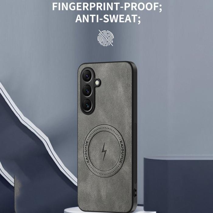 OEM - Mobilskal för Samsung Galaxy S26 Magnetiskt Konstläder TPU - Grå