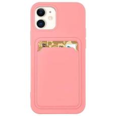 OEM - Galaxy S22 Plus Skal Korthållare Silicone - Rosa