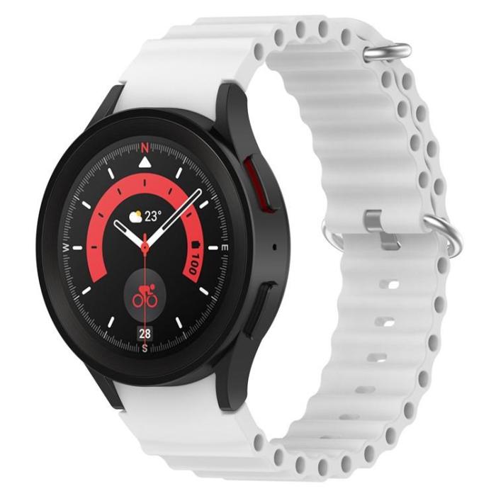 OEM - Galaxy Watch Armband Ocean (20mm) - Vit