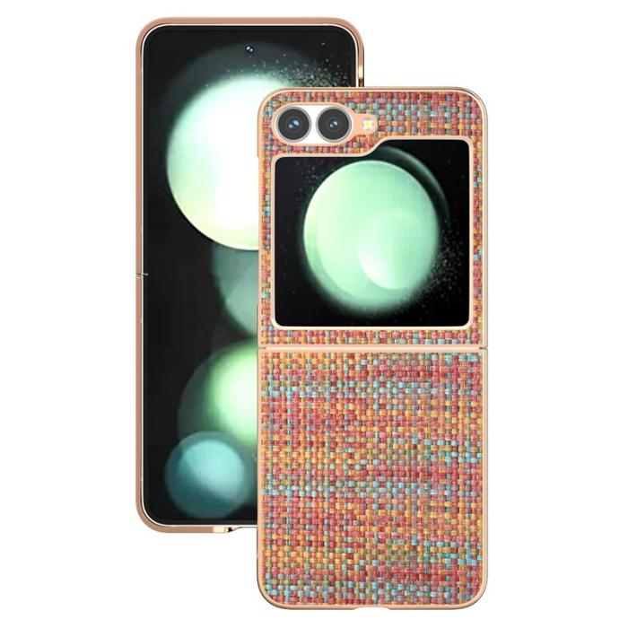 ABEEL - ABEEL Mobilskal till Samsung Galaxy Z Flip7 FE 5G Electropläterad Orange Röd