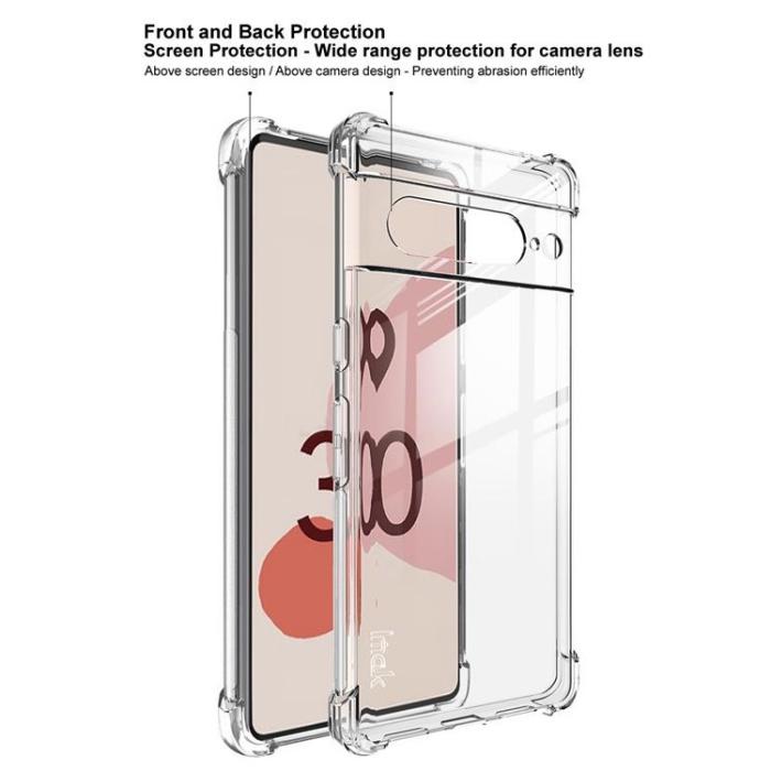 Imak - IMAK Google Pixel 7 Pro Skal Drop-Proof TPU - Clear