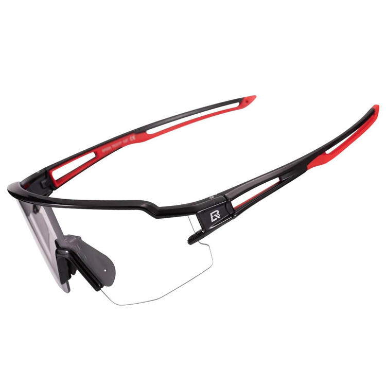 Rockbros photochromic UV400 Cykelglasögon - Svart/Röd (Svart/Röd) | 264 | AlltMobil