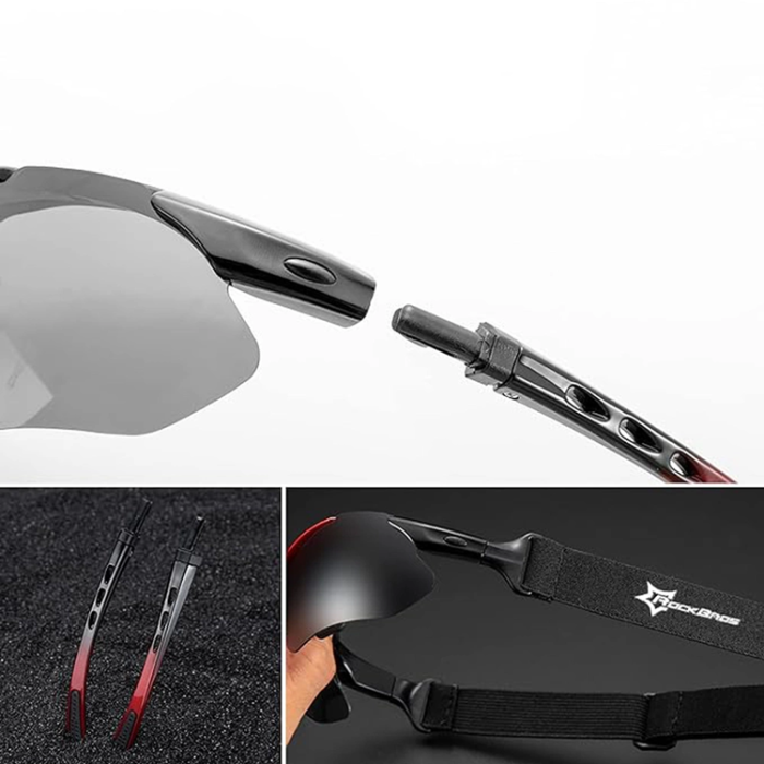 Rockbros - Rockbros photochromic UV400 Cykelglasögon - Svart