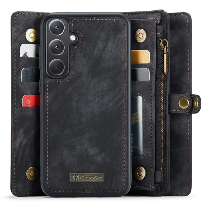 Caseme - CASEME 008 Samsung Galaxy A35 5G Plånboksfodral Konstläder Svart
