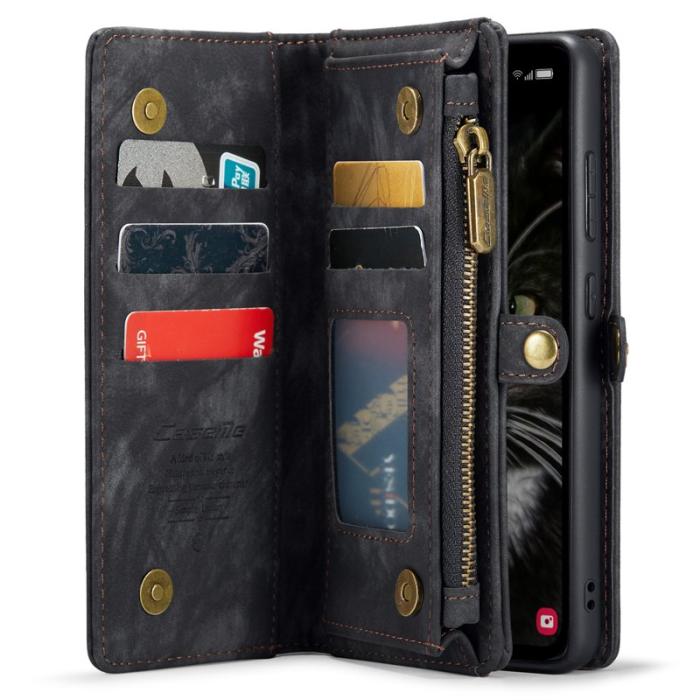 Caseme - CASEME 008 Samsung Galaxy A35 5G Plånboksfodral Konstläder Svart