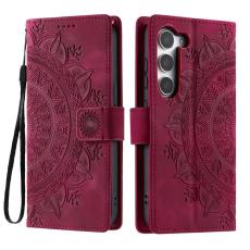 OEM - Samsung Galaxy S26 Pl&aring;nboksfodral Impr&auml;ntad Totem Konstl&auml;der - Rosa