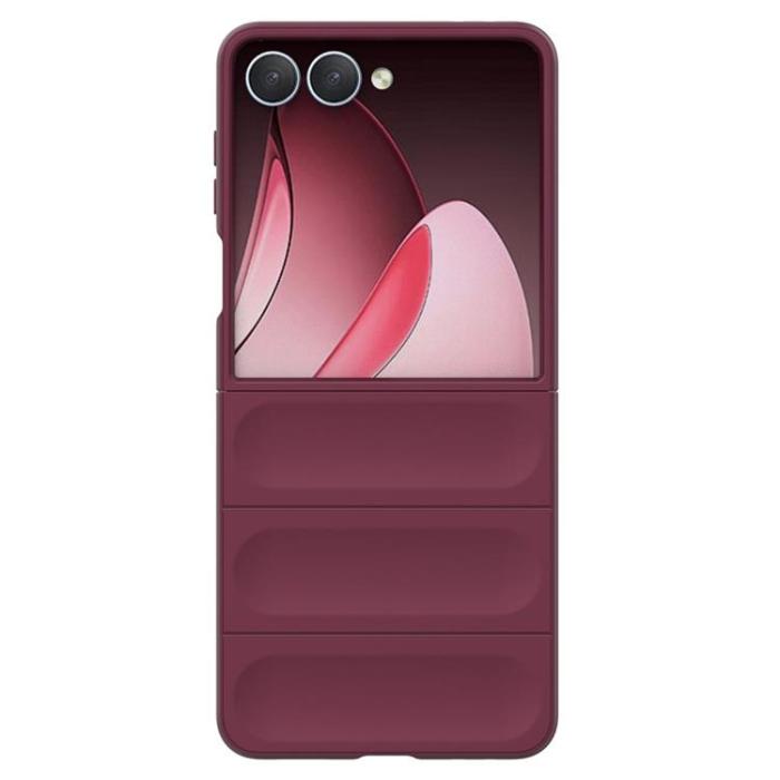 A-One Brand - Galaxy Z Flip 7 Mobilskal Anti-Drop TPU Rugged - Vinröd