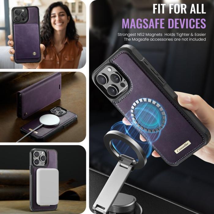 Caseme - CASEME C49 Fodral till iPhone 13 Pro 6.1 tum Lila