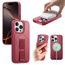 CASENEO - CASENEO iPhone 15 Pro Max Fodral - KonstL&auml;der + PC - R&ouml;d