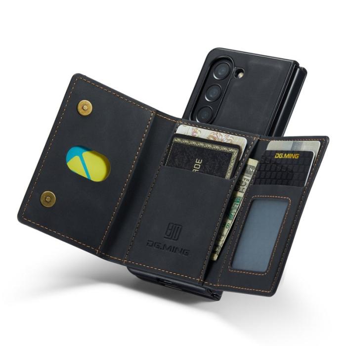 DG.MING - DG.MING M2 Series Kickstand Plånboksfodral Samsung Galaxy Z Fold5 - Svart