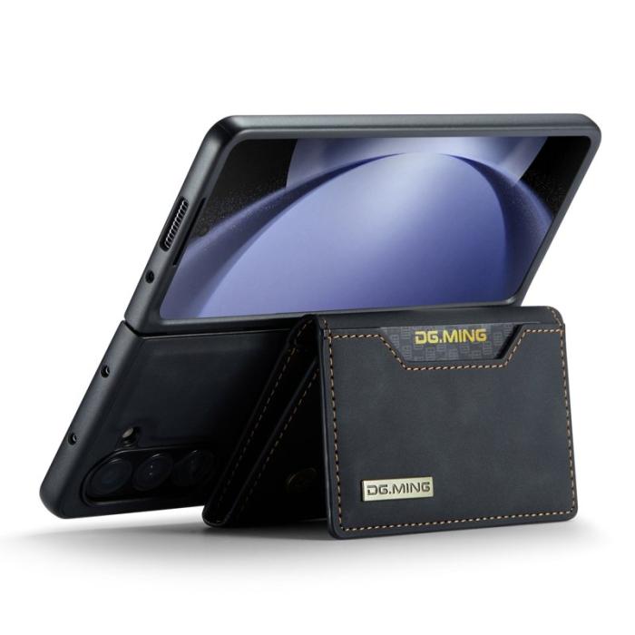 DG.MING - DG.MING M2 Series Kickstand Plånboksfodral Samsung Galaxy Z Fold5 - Svart