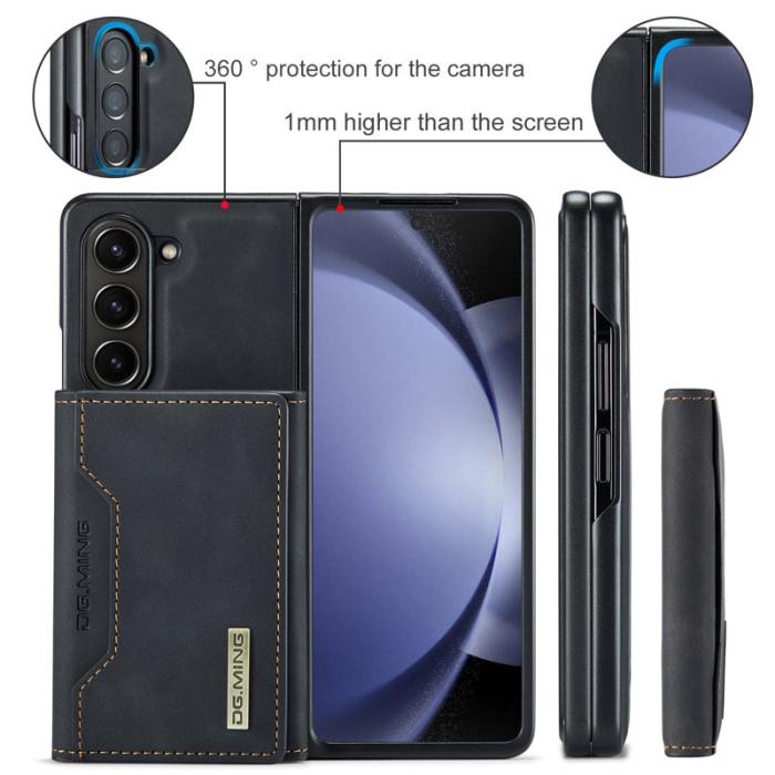 DG.MING - DG.MING M2 Series Kickstand Plånboksfodral Samsung Galaxy Z Fold5 - Svart