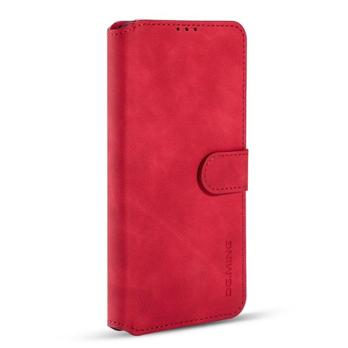 DG.MING - DG.MING Plånboksfodral Konstläder till Samsung Galaxy S21 FE - Röd