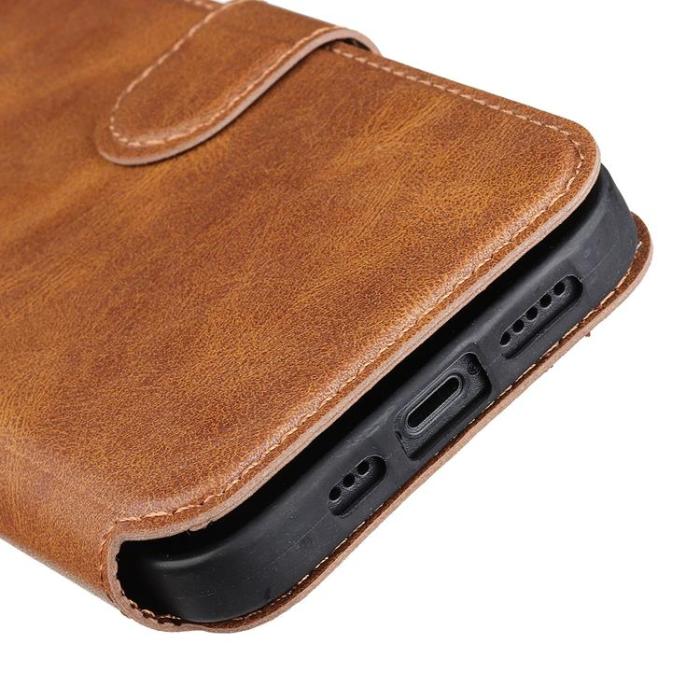 Boom of Sweden - BOOM iPhone 14 Plus Plånboksfodral Calfskin - Brun