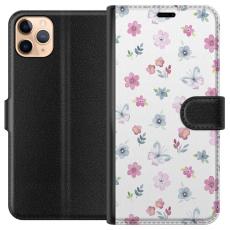 iSecrets - Plånboksfodral till Apple iPhone 11 Pro Max med Blommor och fjärillar