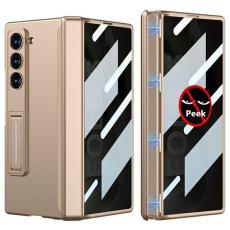 GKK - GKK Samsung Galaxy Z Fold6 Fodral Magnetisk Hinge PC - Guld