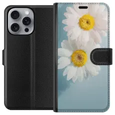 Gustaf - Pl&aring;nboksfodral till Apple iPhone 16 Pro Max med Sommarblommor